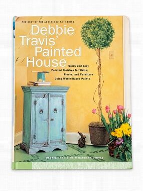 Vintage Debbie Travis' Painted House — Yellow Cover with Turquoise Cabinet